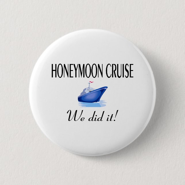 Honeymoon Cruise Pinback Button (Front)