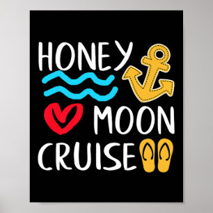 Honeymoon Cruise Ship Couples Great Gift Bride &am Poster