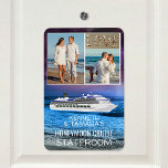 Honeymoon Cruise Stateroom Door Marker Beach Photo Magnet<br><div class="desc">cruise ship anchor honeymoon photos wedding couple anniversary retirement travel water gold ship ocean cruise trip stateroom door marker couple coupless cabin cruises love</div>