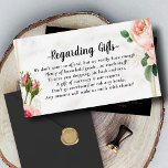Honeymoon Fund Instead of Gifts Cards<br><div class="desc">Elegant Modern honeymoon fund request cards,  The cards can be used for wedding money gifts collecting. Perfect to enclose with bridal shower invitations as well as wedding invitations. The card regarding wedding gifts comes in a very beautiful Botanical greenery and foliage rosy design with modern style.</div>