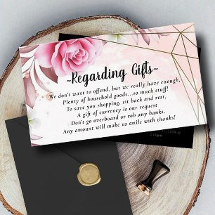 Honeymoon Fund Instead of Gifts Enclosure Card