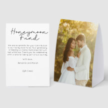 Honeymoon Fund Message Wedding Reception
