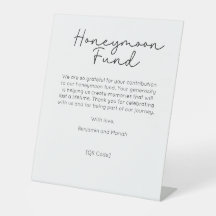 Honeymoon Fund Message Wedding Reception