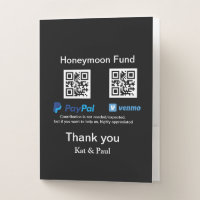 Honeymoon Fund PayPal Venmo QR code thank you