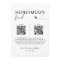 Honeymoon Fund QR Code Sign, Wedding Honeymoon  In