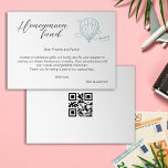 Honeymoon Fund Qr Code Travel Fund Request Gift Invitation<br><div class="desc">Introducing our versatile Invitation card for weddings, where every detail is entirely customizable. From your names to payment details (Venmo, PayPal, Zelle, etc.), incorporate a scannable QR code and a heartfelt message to create a truly unique wedding design. Whether you're requesting contributions to your travel fund or providing a simple...</div>