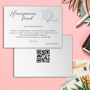 Honeymoon Fund Qr Code Travel Fund Request Gift Invitation