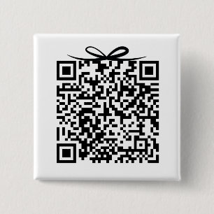 Honeymoon Fund QR Code w/bow Gift Box Button