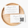 Honeymoon Fund QR Code Wedding Registry Gift Enclosure Card