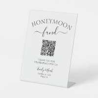 Honeymoon Fund QR Minimalist Wedding