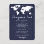 Honeymoon fund request wedding editable color enclosure card<br><div class="desc">Honeymoon fund request wedding insert card. Editable background color,  click on "customize" and pick the color you like.</div>