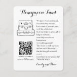 Honeymoon fund request wedding QR CODE Enclosure Card<br><div class="desc">Honeymoon fund request wedding insert card. Kraft paper for a great rustic effect. Select white paper for elegant effect.</div>
