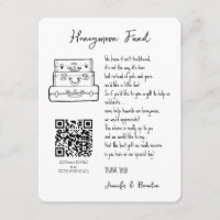 Honeymoon fund request wedding QR CODE