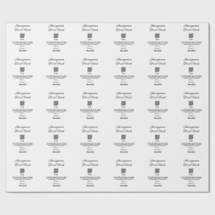 Honeymoon fund scan QR codeadd name Wrapping Paper