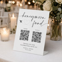 Honeymoon Fund Sign QR Code – Wedding Sign