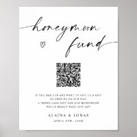 Honeymoon Fund Venmo QR Code Wedding