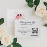 Honeymoon Fund Wedding Registry Gift Qr Code Enclosure Card<br><div class="desc">Introducing our versatile enclosure card for weddings, where every detail is entirely customizable. From your names to payment details (Venmo, PayPal, Zelle, etc.), incorporate a scannable QR code and a heartfelt message to create a truly unique wedding design. Whether you're requesting contributions to your travel fund or providing a simple...</div>