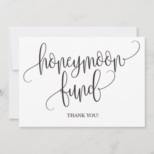 Honeymoon Fund Wedding Sign (Front)