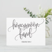 Honeymoon Fund Wedding Sign (Standing Front)