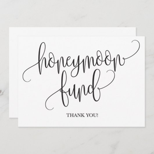 Honeymoon Fund Wedding Sign (Front/Back)