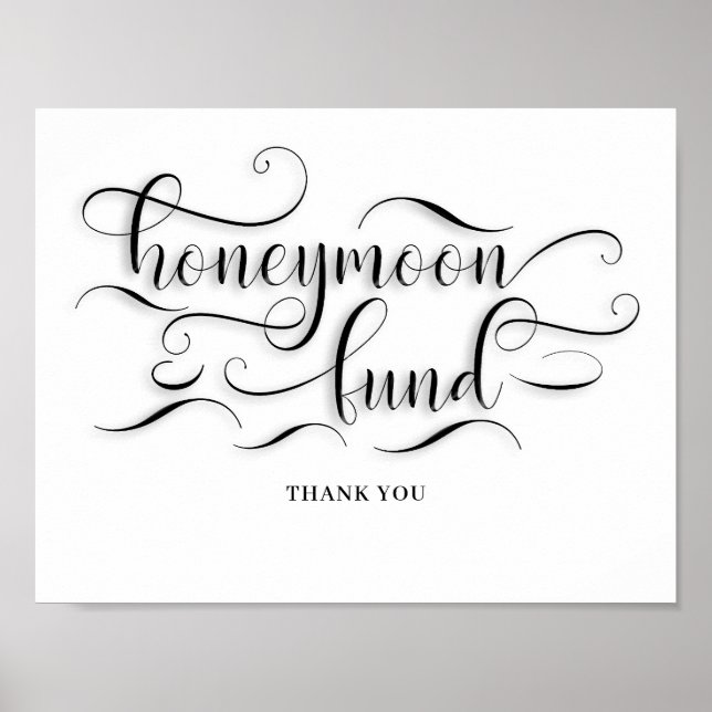 Honeymoon Fund Wedding Sign (Front)
