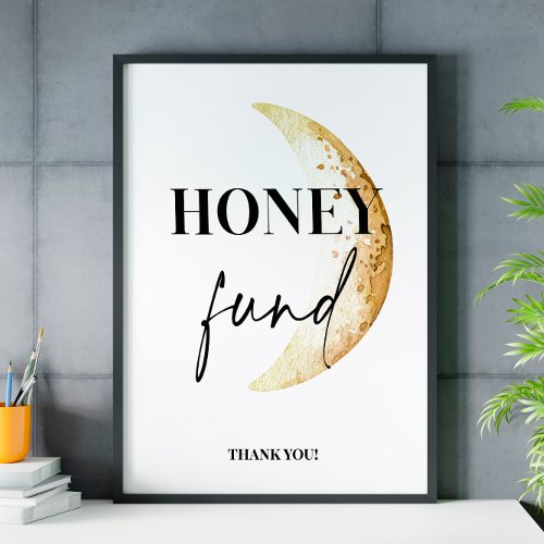 Honeymoon Fund  Wedding sign Poster