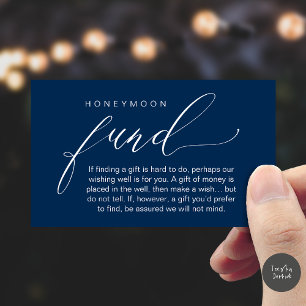 Honeymoon Fund Wishing Well, Wish, A Note On Gifts Enclosure Card
