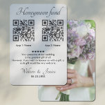 Honeymoon Fund With 2 QR Code And Photo Enclosure Card<br><div class="desc">Personalise a Card to be a Modern Idea for your special day to Invite guests to make a contribution to your honeymoon with this Minimalist Two QR Codes Template and Photo. Add your full details, All text style, colors, sizes can be modified to fit your needs. If you need help...</div>