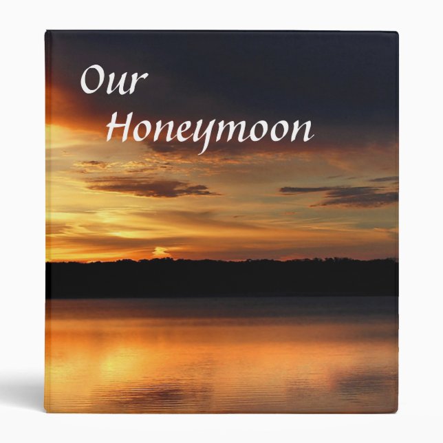 Honeymoon Photo Album 3 Ring Binder (Front)