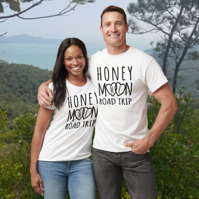 Honeymoon Road Trip Matching Couple's T-Shirt (Creator Uploaded)