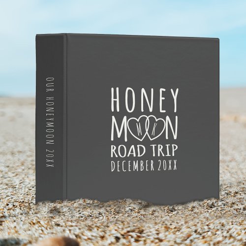 Honeymoon Road Trip Memory Wedding Album  Binder