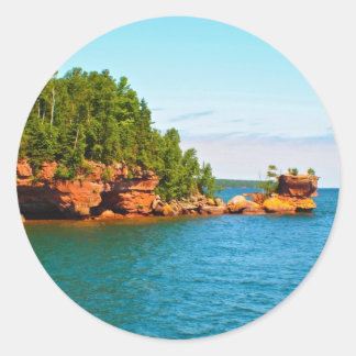 Honeymoon Rock Classic Round Sticker