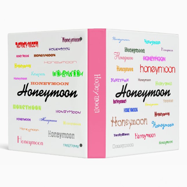 Honeymoon scrapbook or photo binder (Background)