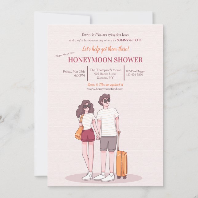 Honeymoon Shower Invitation (Front)