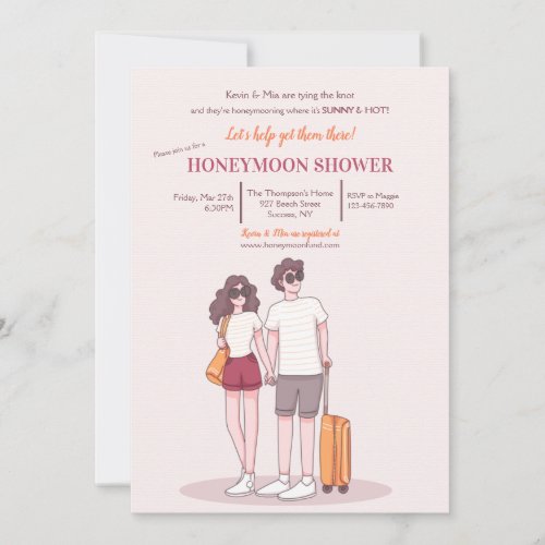 Honeymoon Shower Invitation