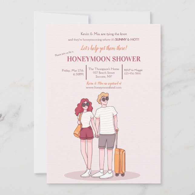 Honeymoon Shower Invitation 2 (Front)