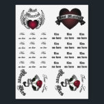 Honeymoon Temporary Tattoo Kiss Me Here Game<br><div class="desc">These tattoos were designed for couples on their honeymoon. You can place the kiss me here temporary tattoos anywhere on your body so that you other half will have to go look for them to kiss the parts of your body that you place them on. It could be a lot...</div>
