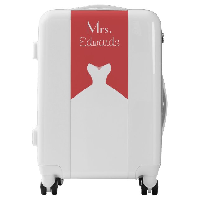 Honeymoon Theme Wedding Gown Luggage (Front)