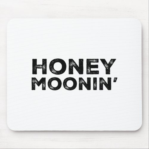 Honeymoon Vacation Couples Married Matching Honey  Mouse Pad