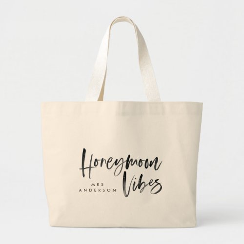 Honeymoon Vibes Large Tote Bag