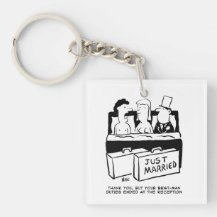 Honeymoon Wedding Night for Bride & Groom Keychain