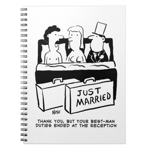Honeymoon Wedding Night for Bride  Groom Notebook