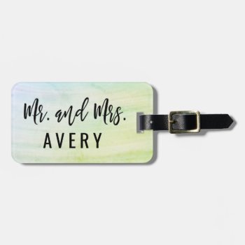 Honeymoon Wedding Personalized Luggage Tags by autumnandpine at Zazzle