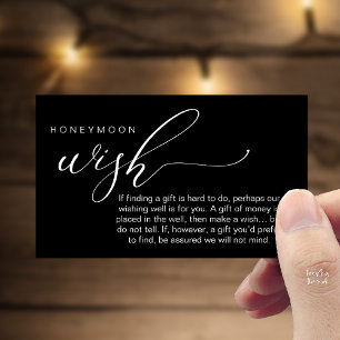 Honeymoon Wish Wishing Well, Fund, A Note On Gifts Enclosure Card