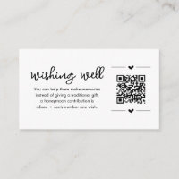 Honeymoon Wishing Well Card w QR Code Insert