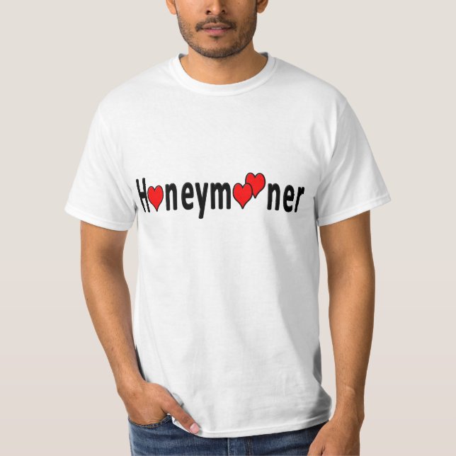 Honeymooner Hearts T-Shirt (Front)