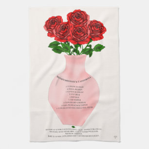Honeymooner's Casserole Romantic Recipe Towel
