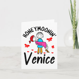 Honeymoonin Shirt Honeymoon Couples Bride Groom Ve Card
