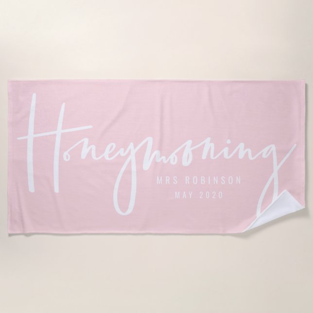 Honeymooning Beach Towel (Front)