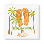 Honeymooning in Aruba Magnet